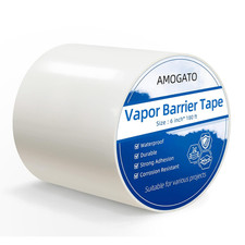 Vapor Barrier Tape - 8 Mil 6" X 180FT X 1 Roll, Heavy Duty Sealing Tape, Super S