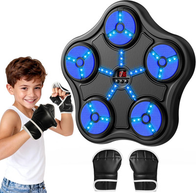 Boxing Machine Toys for 5 6 7 8 9 10 11 12 Year Old Boys, Wall-Mounted Smart Blu