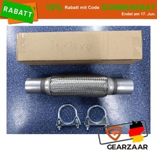 Flexrohr Vorderrohr für Opel Astra G, H, Corsa, Tigra 45 x 200mm Montage-Schelle