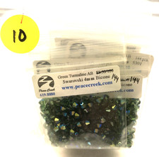 Swarovski Crystal 4mm 1,440 pcs Green Turmaline AB 5301 10 baggies of 144 