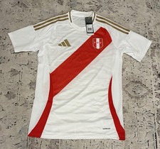 Adidas Authentic FPF Peru National Team 2024 IQ2442 Home Jersey Men  s Sz: S