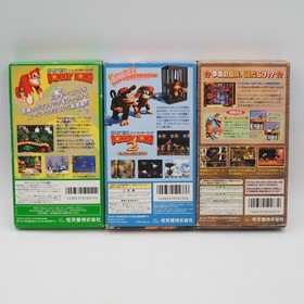 Super Donkey Kong 1 2 3 Set Nintendo Super Famicom SFC Tested NTSC-J Boxed