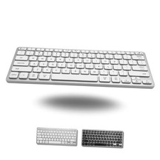 Wireless Bluetooth Keyboard for Mac - Premium Multi Device Connectivity Silver