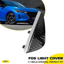 1PCS Front Right Fog Lamp Cover Grill Bezel for Nissan Sentra 24-25 Black+Chrome