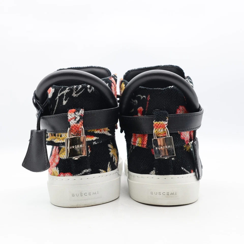 Buscemi 100mm Gold Buckles Men's EU Size 44 Floral Styles Lace Up - Image 4 of 4