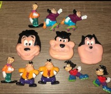 Vtg Lot of 11 1991 Disney Goof Troop PVC Figures Goofy Max Goof Pete Pj Kelloggs