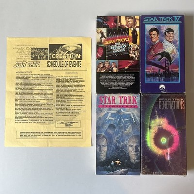 Star Trek VHS 25th Anniversary Special Wrath of Khan Voyage Home Generations