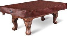 Elegant Waterproof Billiard Table Cover - 9ft Heavy Duty Leatherette Protection
