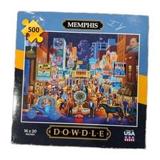 Memphis Dowdle 500 Piece Jigsaw Puzzle 16" X 10" Made in USA