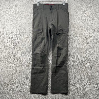 Wrangler ATG Hiking Pants Mens 30x30 Grey All Terrain Gear Stretch Flex Straight