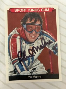 Phil Mahre autographed Sage Sports King Gum Trading Card #35