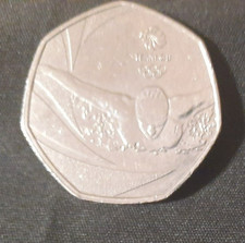 2016  Queen Elizabeth II, Commemorative  50 p  coin. Team GB