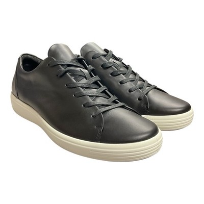 ECCO Soft 7 Black Mens Low Casual Leather Sneaker Black  Sz 10-10.5 470794 01001