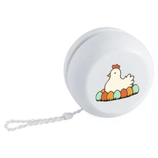 'Chicken with Easter Eggs' Retro Style Yo-Yo (YY00049335)