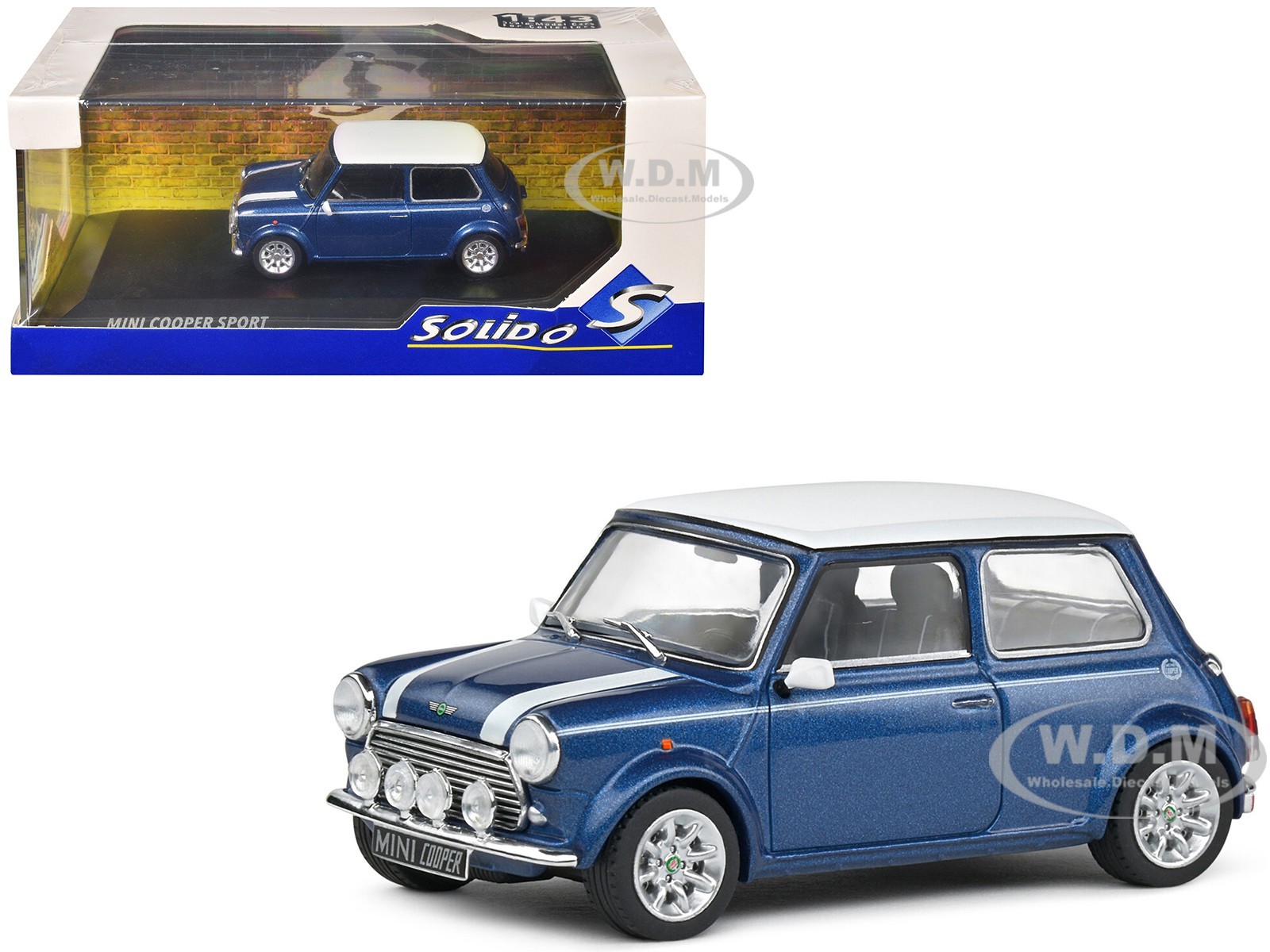 1994 MINI COOPER SPORT TAHITI BLUE 143 DIECAST MODEL CAR BY SOLIDO S4316602 7790₽