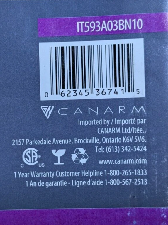 Canarm KanATA 3 灯亮亮镍固定轨道灯 22.5 英寸W GU10 IT593A03BN10 — 第 3/3 张图片