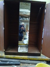 Schreiber Double Wardrobe With Central Mirror Solid Wood