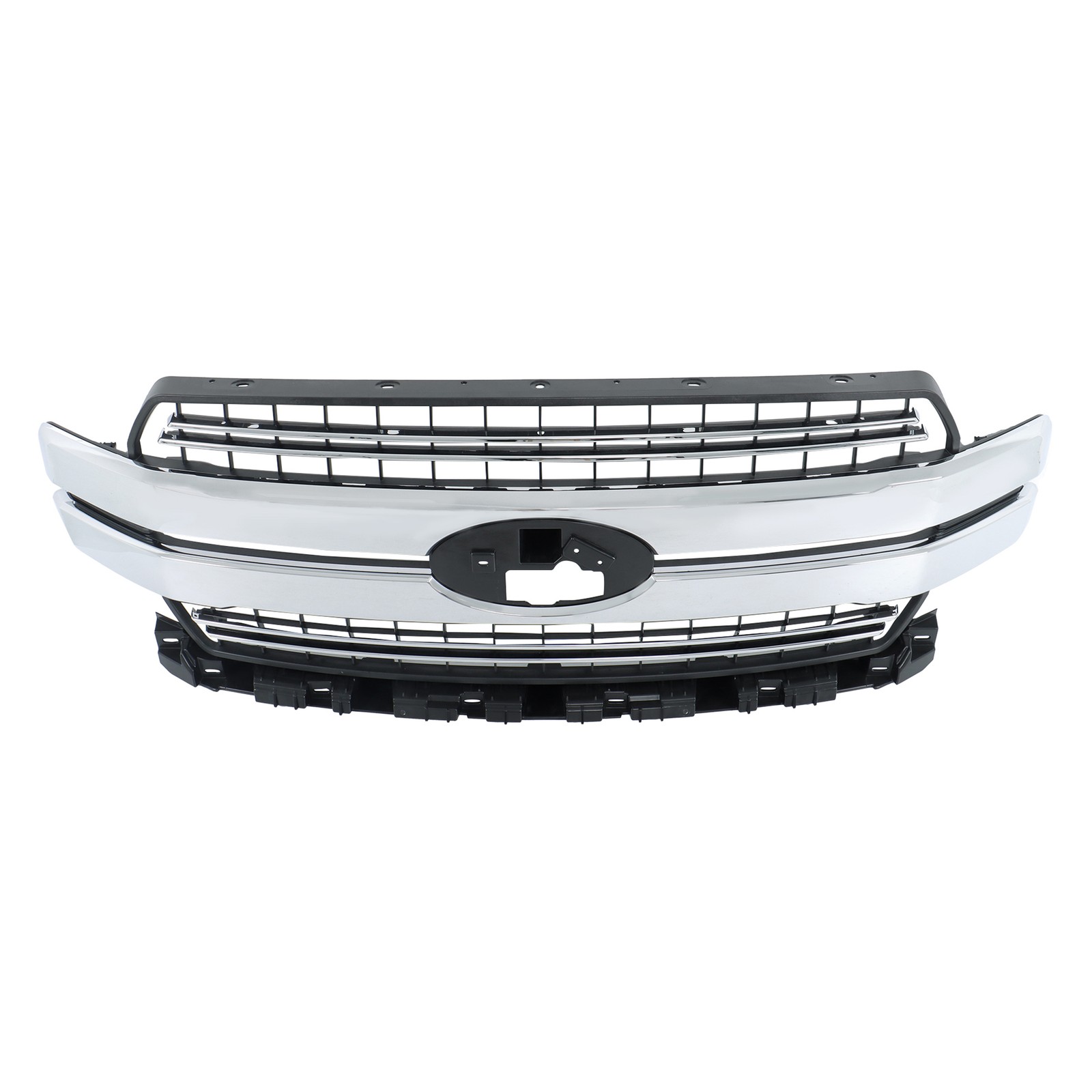 Chrome Front Bumper Grille Grill For Ford F-150 F150 2018-20 Lariat Style