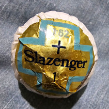 Slazenger 1 rare Golf Ball T62 White Gold Blue - 1 Ball