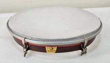 Vtg Original Studio 49 Irish Hand Drum Wood Shell 14" West Germany 