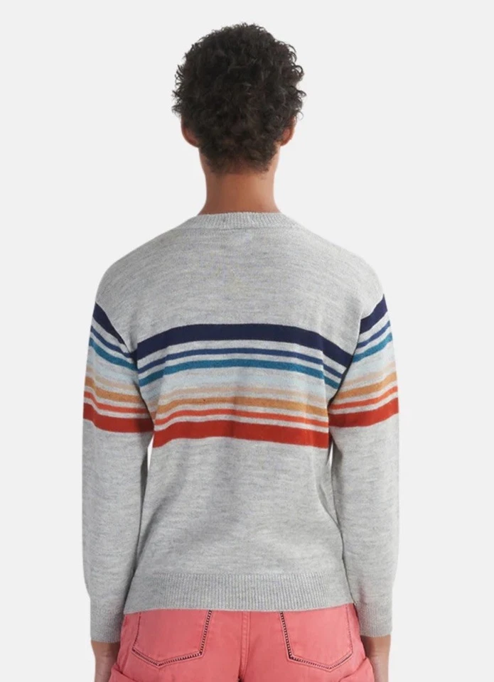 NWOT Mother Sweater Jumper Alpaca/ Wool Blend Stripe Layering Sweater M - Imagem 2 de 4