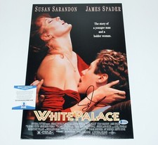 ACTRESS SUSAN SARANDON SIGNED 'WHITE PALACE' 12x18 MOVIE POSTER BECKETT COA BAS