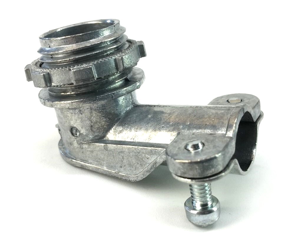 BRIDGEPORT 801-DC2 Squeeze 90 Degree Angle Connector 3/8