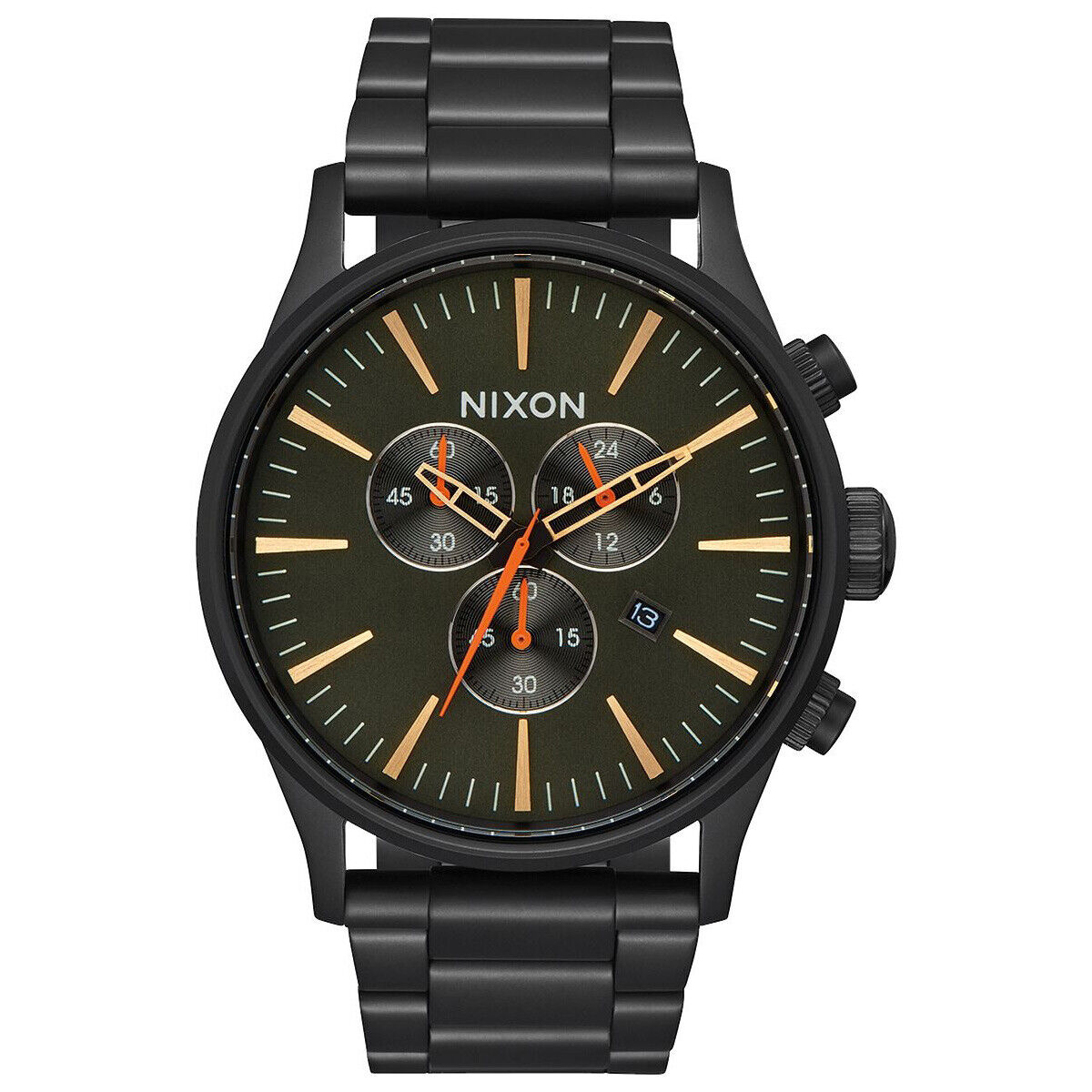 Nixon+Watch+The+Sentry+Chrono+All+Black+Surplus+A3861032 for sale