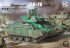 Border BT-009 1/35 T34E FIRST TYPE OF SPACE ARMOR T34-76 2IN1 Model Kit
