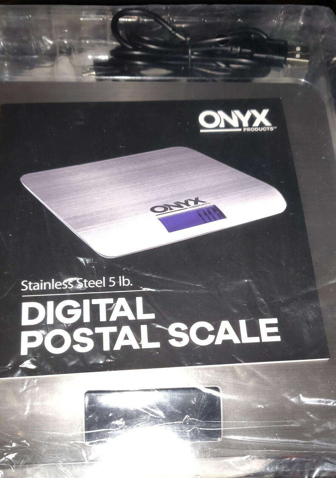 Digital Postal Scale A3880v for sale online Onyx Stainless Steel 5 Lb