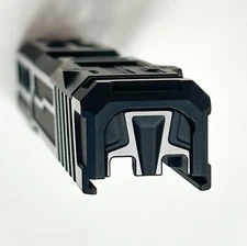 Slide Backplate For all Glocks Gen1-5 / Black & Silver / Thrash Tactical