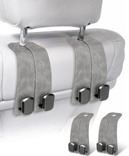 Car Purse Holder Hook, 2PCS Car Hooks for Headrest Luxurious Leather 100 Met...