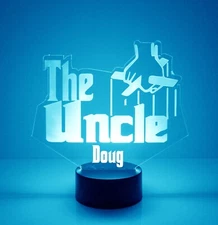Best Uncle, Godfather Design - Personalized FREE,16 Color LED, Father's Day Gift