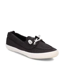 Sperry - Women's Lounge Away 2 Boat Shoe, Black, Size 5.5 M