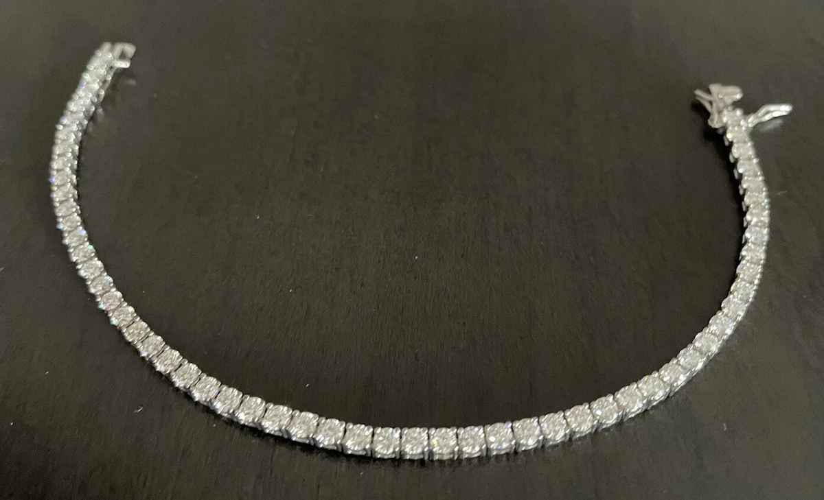 MIADORA Tennis Bracelet Sterling Silver Diamond cubic NIB