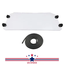 Clear Scratch Resistant Flip Windshield For 2016- up Polaris General 4 /1000