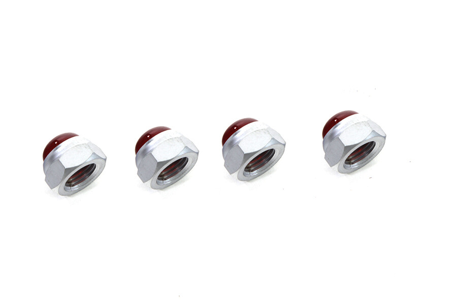 Motorshop Satin Rocker Arm Shaft End Caps - Set of 4