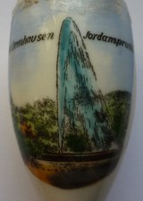 STARA PORCELANOWA FAJKA BAD OEYNHAUSEN JORDANSSPRUDEL około 1930 roku długość ok. 8,7 cm