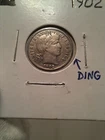 1902 Barber Dime | Full LIBERTY | Rim Ding | See Pictures