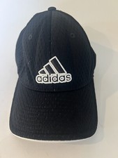 Adidas Classic Logo Strap Back Dad Hat Cap Youth Boys Casual Black Embroidered