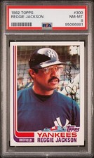 1982 Topps #300 Reggie Jackson - PSA 8 NM-MT - New York Yankees HOF