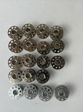 Lot Of 19 Bobbins Metal 10hole Unbranded