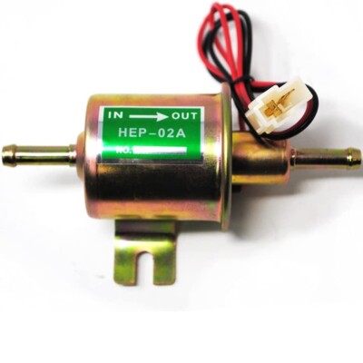 Pompa Carburante Elettrica 12V HEP-02A - Per Benzina, Diesel, Gasolio, Bassa Pressione