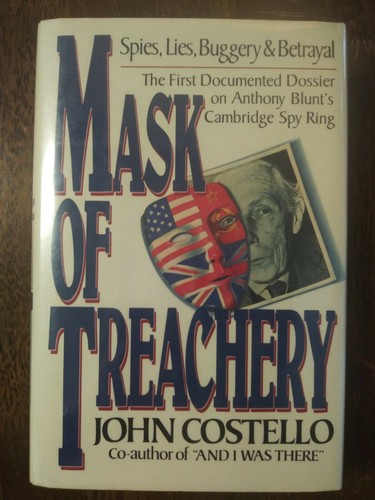 John Costello **SIGNED** Mask Of Treachery 1st/1st. HC/DJ 1988. Inscribed at VMI