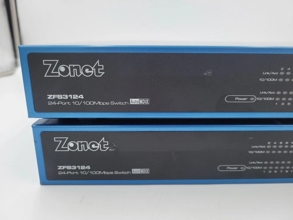 Zonet ZFS3124 24-Port 10/100Mbps Ethernet Switch- Hinges/Screws Included - Image 2 of 4