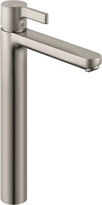 Hansgrohe 31020821  Metris S 1-Handle Tall Bathroom Sink Faucet, Brushed Nickel