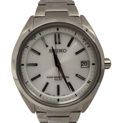 SEIKO Brights SAGZ079 White Solar Case: 38mm Used Watch #11124 | eBay