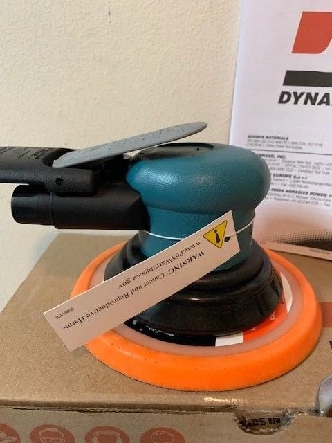 Lijadora orbital aleatoria Dynabrade 59025 Dynorbital-Spirit sin vacío, 6 pulgadas, verde azulado Foto 4 de 4