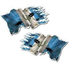 Guatemala Guatemalan Pride Country Flag Decal Sticker Vehicle Truck Car Window