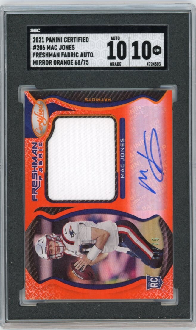 Will Fuller Panini Certified #206 Freshman Fabric Mirror Orange Signature